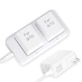 White Dual Slot Camera Battery Charger C55326