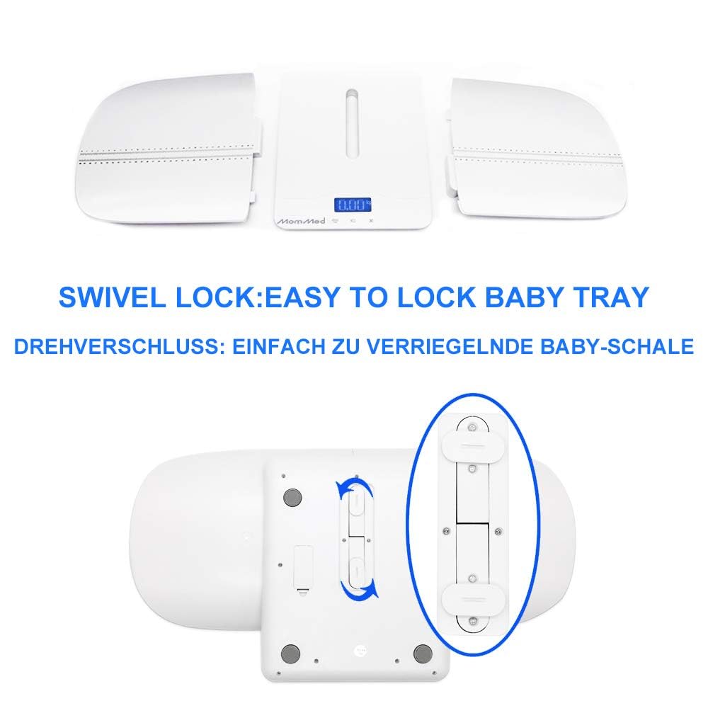 Baby Scale with Hold Function, Blue Backlight, Weight and Height Track S9521