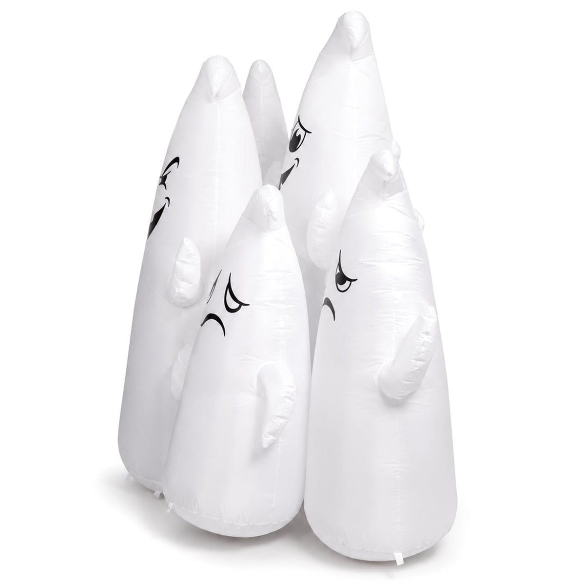 8FT Long Halloween Inflatable 6 Cute Ghosts LED Yard Decoration I964772
