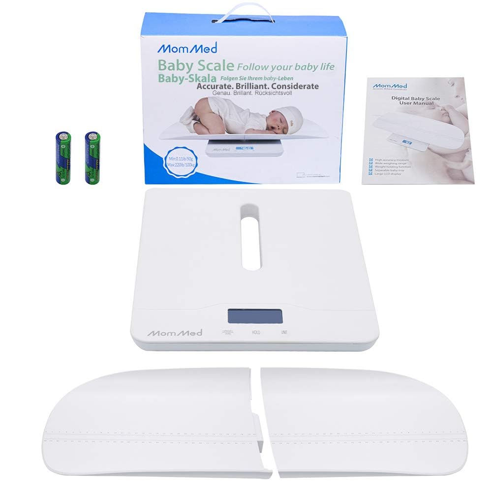Baby Scale with Hold Function, Blue Backlight, Weight and Height Track S9521
