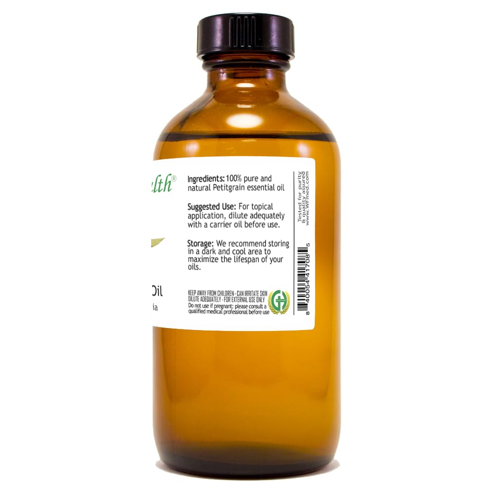 Petitgrain 8 fl oz Glass Bottle Pure Essential Oil B168