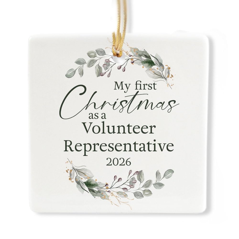 Ceramic 3-inch Square Ornament E472