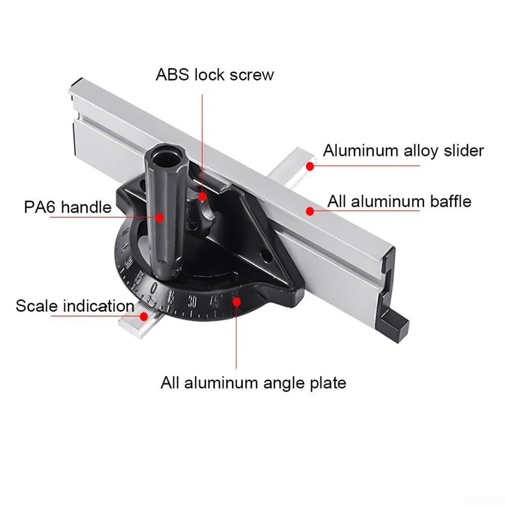 Table Saw Miter Gauge with Fence -60 To 60 Degrees X23526