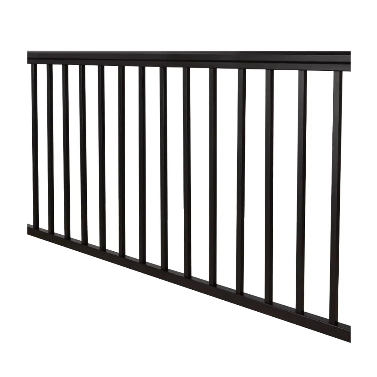 Aluminum Rail and Baluster Kit Textured Black 36 x 72 Inch R114597