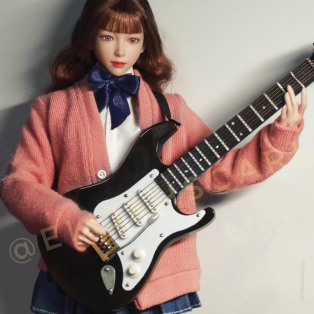Black Miniature Bass Guitar Replica 1:4 Scale R4352