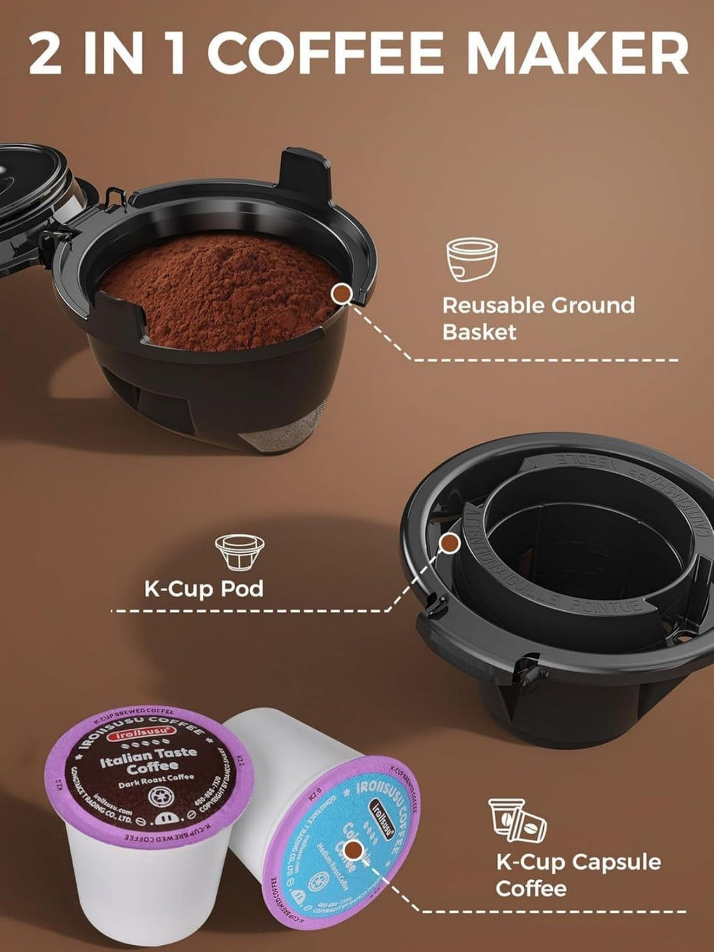 Single Serve Coffee Pod Maker V1443