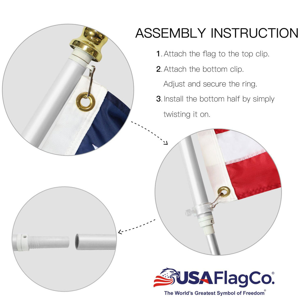 Flag Pole and Bracket Kit J4323