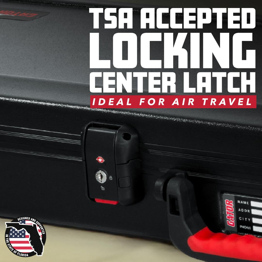 Molded Flight Case for Electric Guitars with Locking Latch X48369