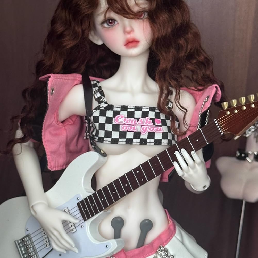 Black Miniature Bass Guitar Replica 1:4 Scale R4352