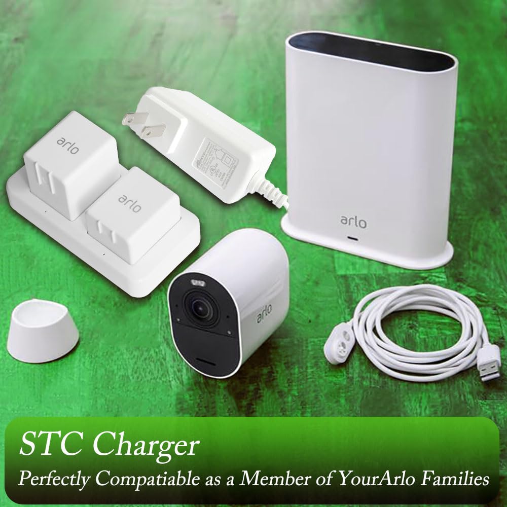 White Dual Slot Camera Battery Charger C55326