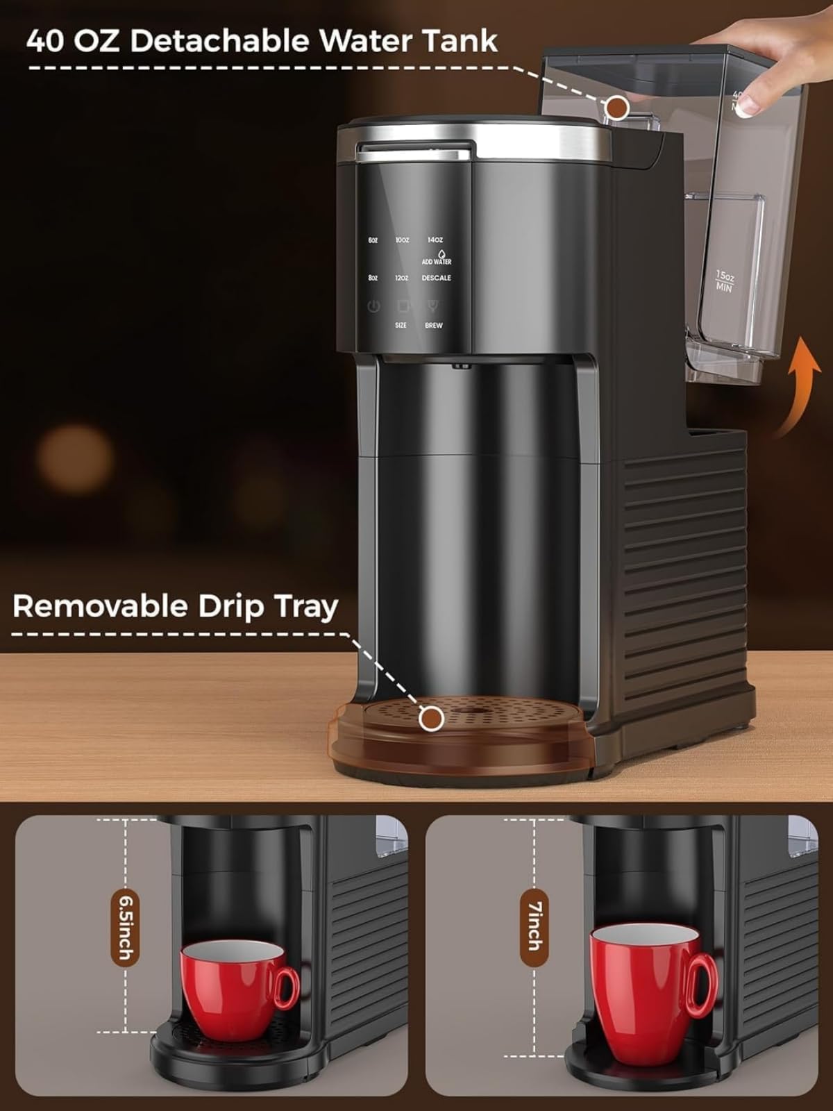 Single Serve Coffee Pod Maker V1443