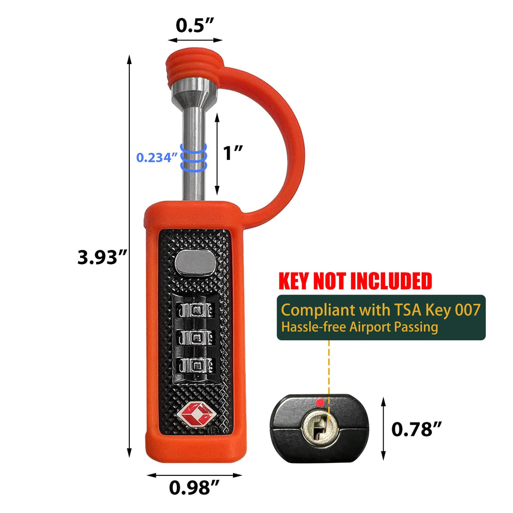 TSA Lock 3-Dial Combo Padlock 2 Pack K2754