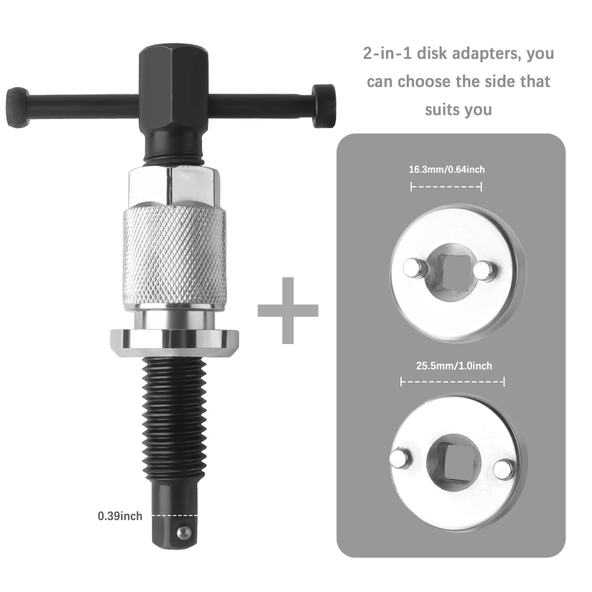 Chrome-Plated Steel 5PCS Brake Caliper Compression Tool Set P714
