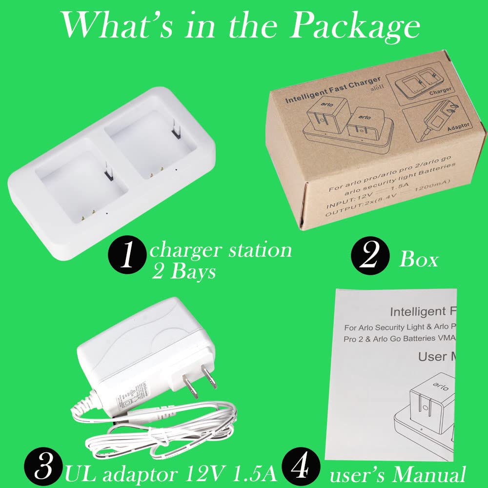 White Dual Slot Camera Battery Charger C55326