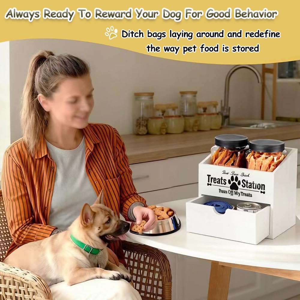 Pet Food Storage Container with Drawer B1246