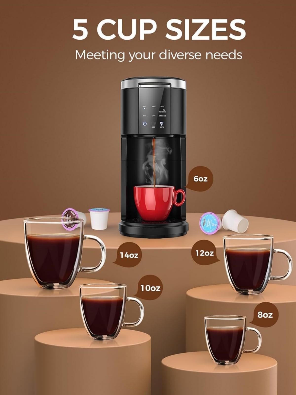 Single Serve Coffee Pod Maker V1443
