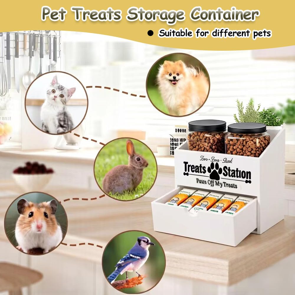 Pet Food Storage Container with Drawer B1246