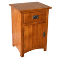 Solid Wood Nightstand with 1 Door and Drawer X575