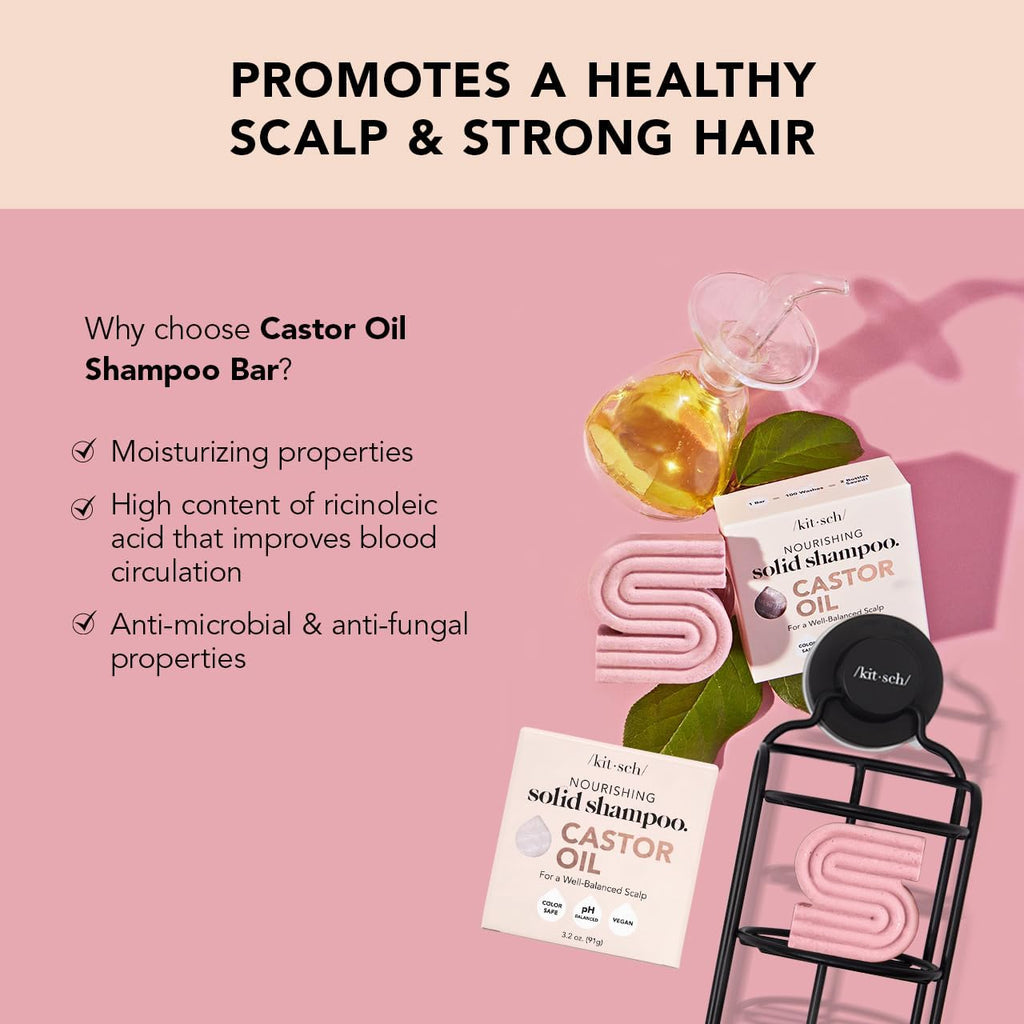 Castor Oil Shampoo + Coconut Oil Conditioner and Shower Filter Bundle H6928