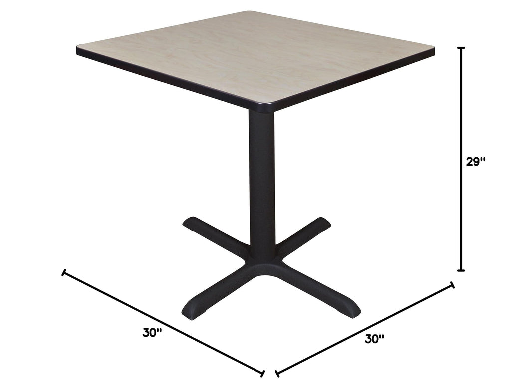 30" Square Breakroom Table Maple D7981