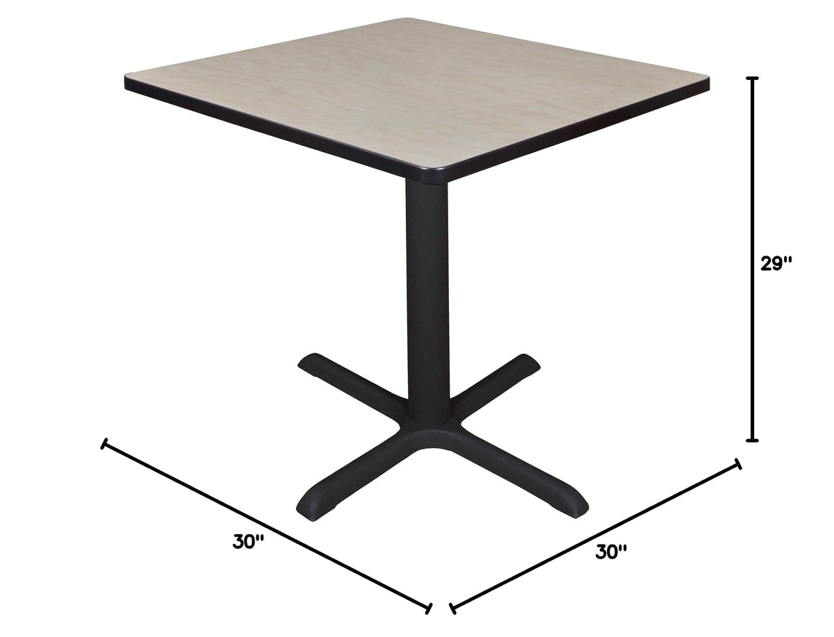 30" Square Breakroom Table Maple D7981