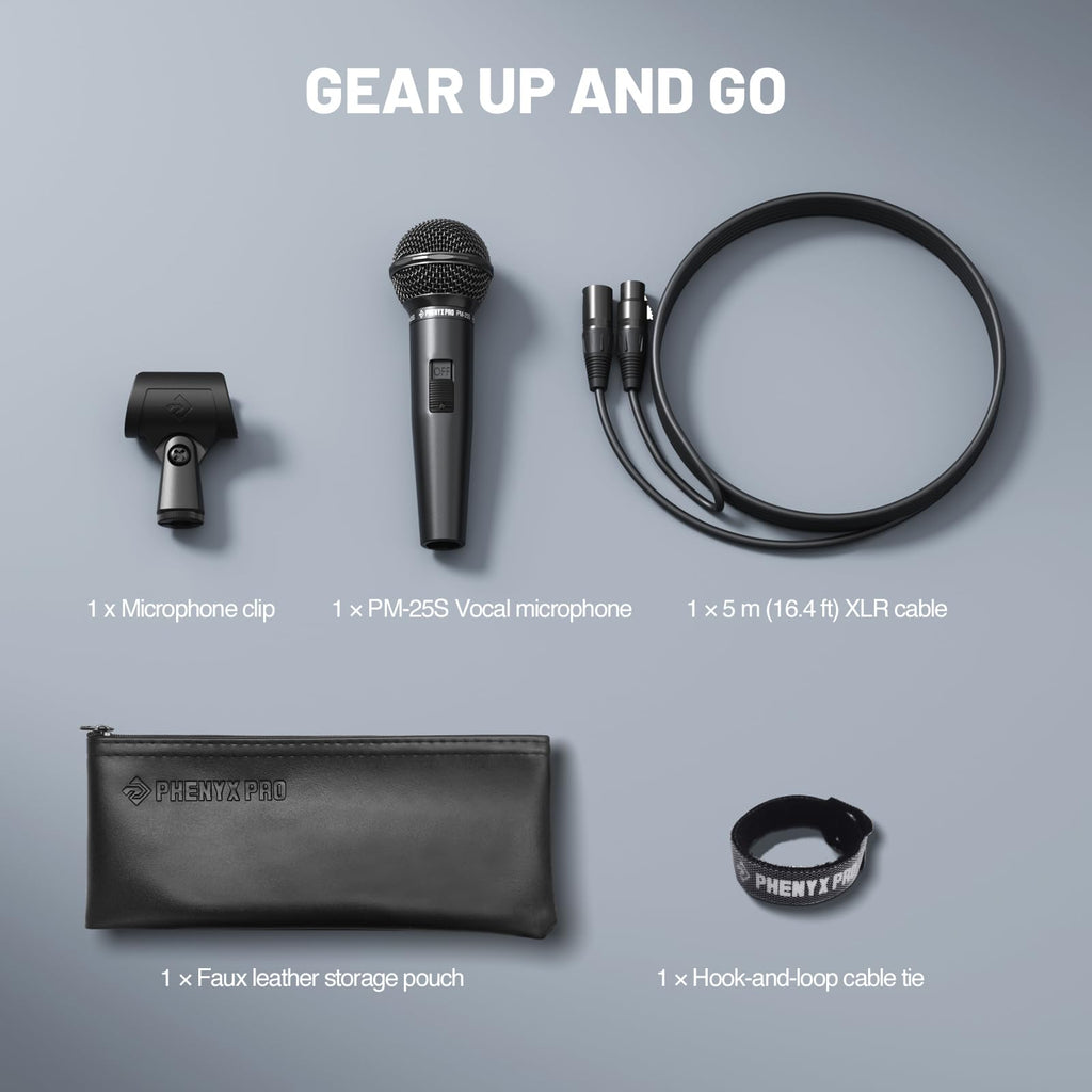 Cardioid Dynamic Wired XLR Microphone with On/Off Switch K6250