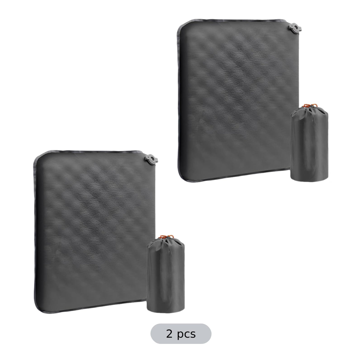 2 Pcs Inflatable Seat Cushion Lightweight Nylon TPU X51988