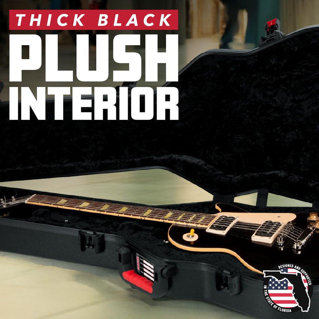 Molded Flight Case for Electric Guitars with Locking Latch X48369