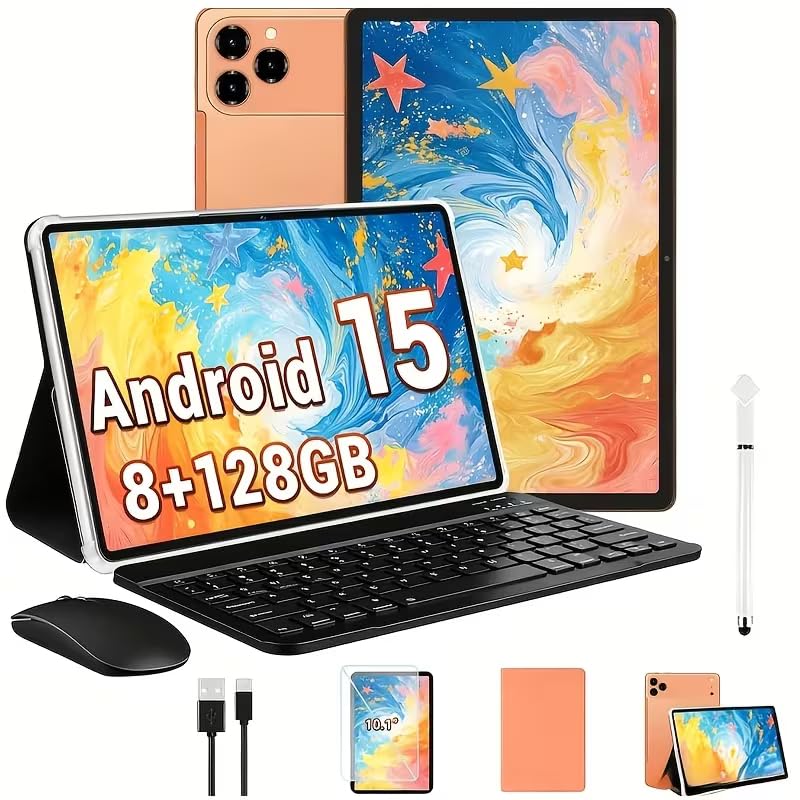 10.1 Inch Tablet 8GB RAM 128GB ROM with Keyboard Case Stylus Z4780