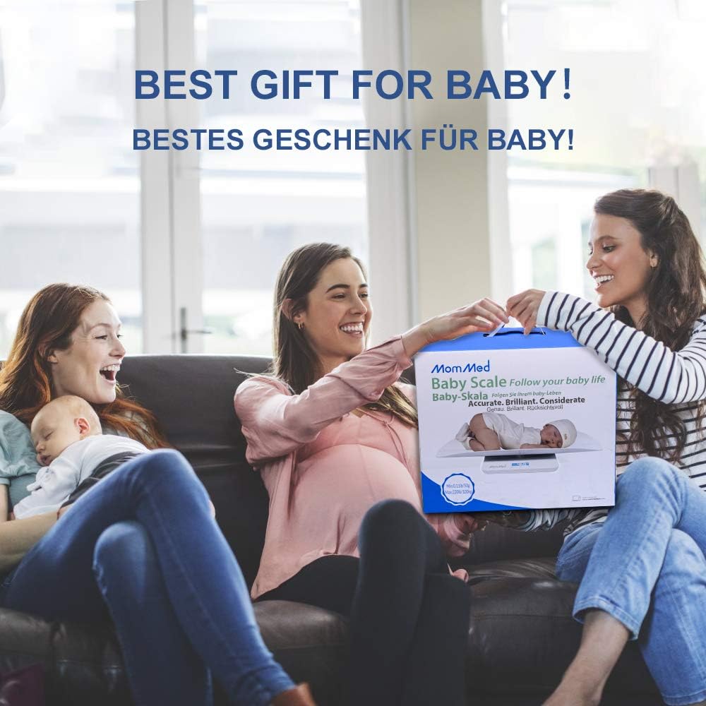 Baby Scale with Hold Function, Blue Backlight, Weight and Height Track S9521