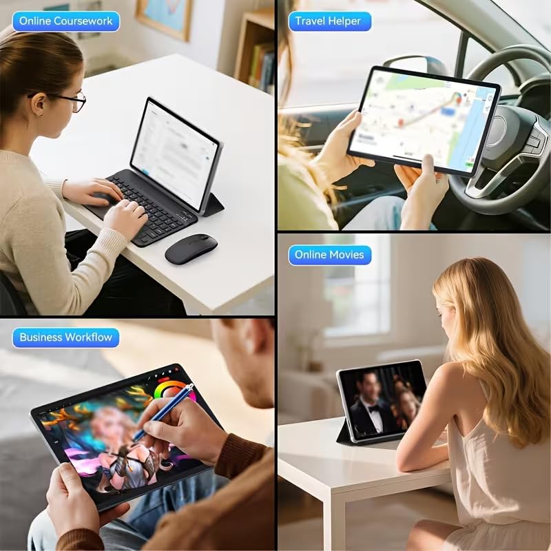 10.1 Inch Tablet 8GB RAM 128GB ROM with Keyboard Case Stylus Z4780