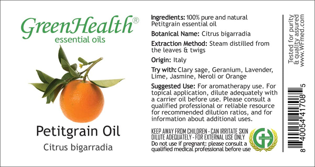 Petitgrain 8 fl oz Glass Bottle Pure Essential Oil B168