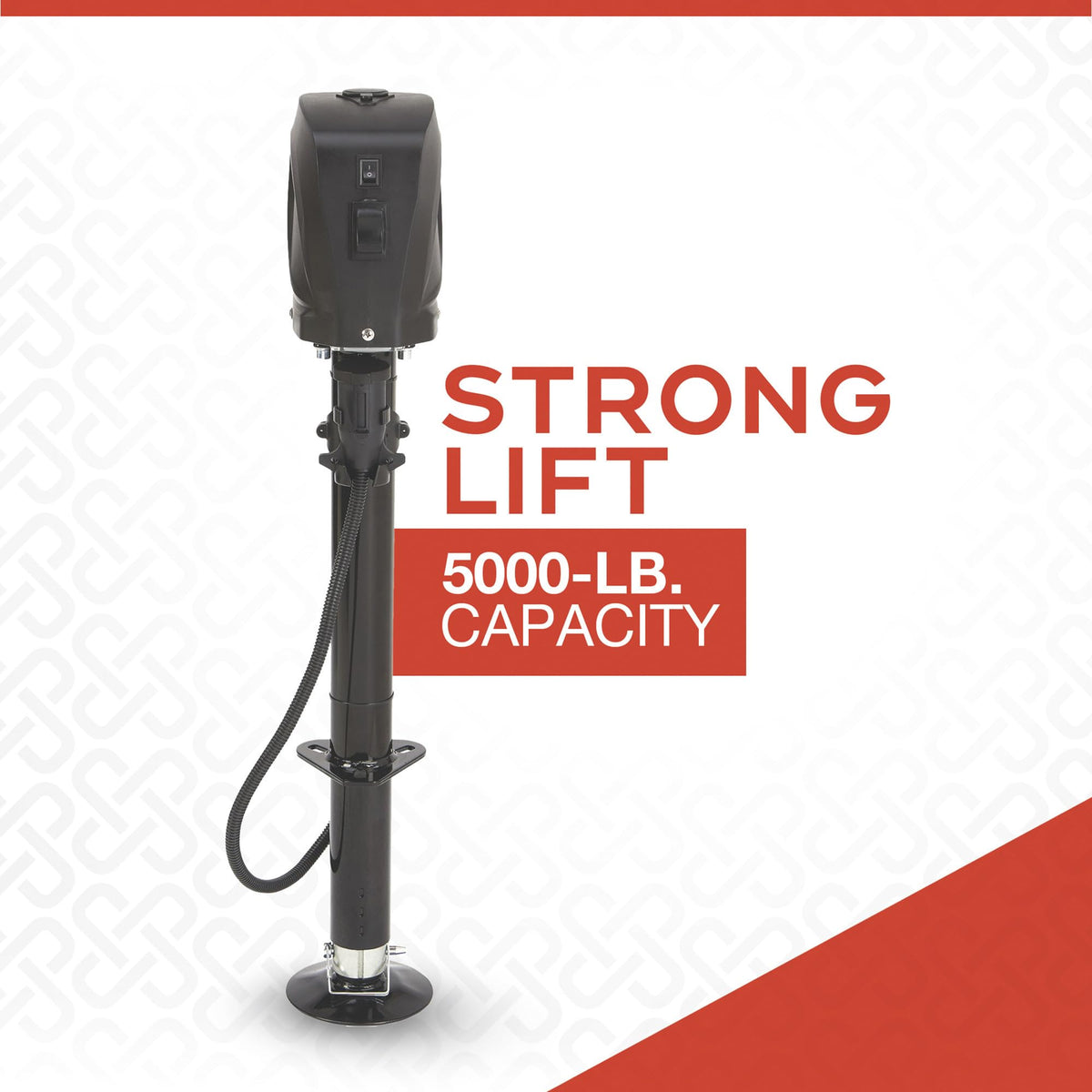 Electric Trailer Tongue Jack 5000-Lb. Capacity 12 Volt V12140