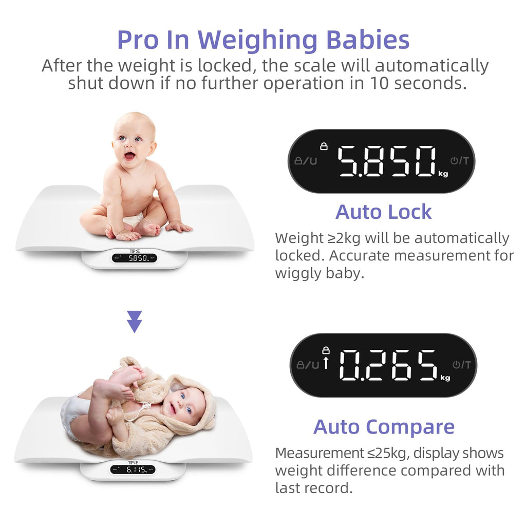 Baby Scale with Detachable Tray, Up to 400lb/180kg G595087