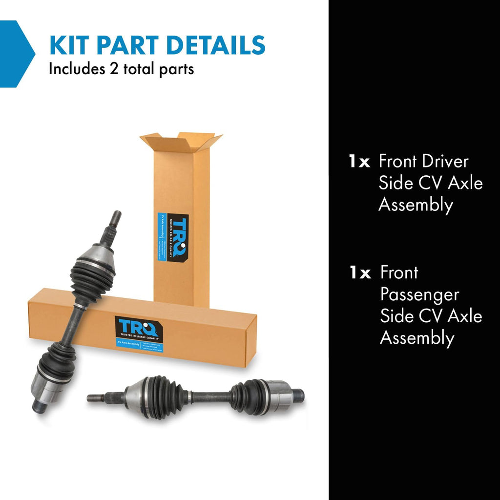 Front 2 Piece CV Axle Shaft Assembly Set V716755