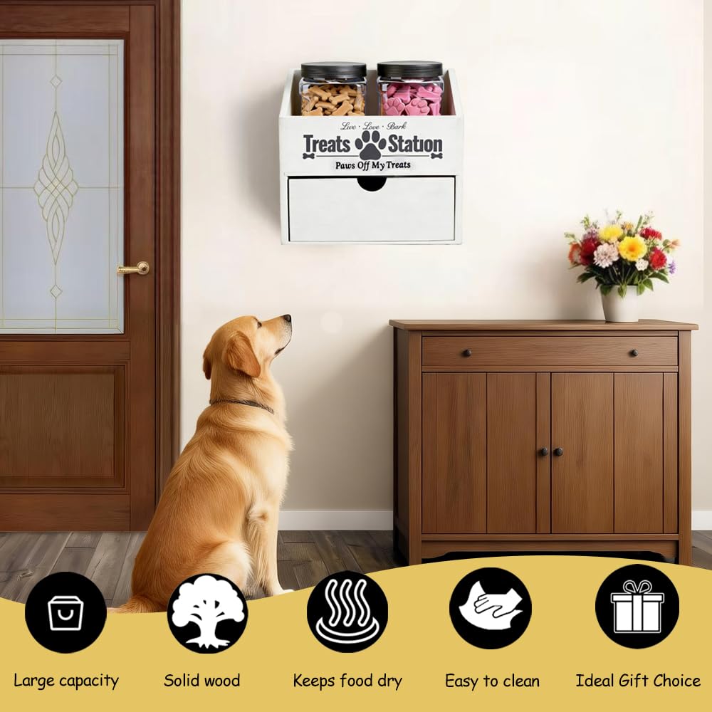 Pet Food Storage Container with Drawer B1246