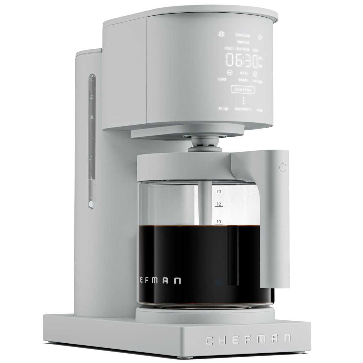 Programmable Drip Coffee Maker, 14-Cup Glass Carafe U460398