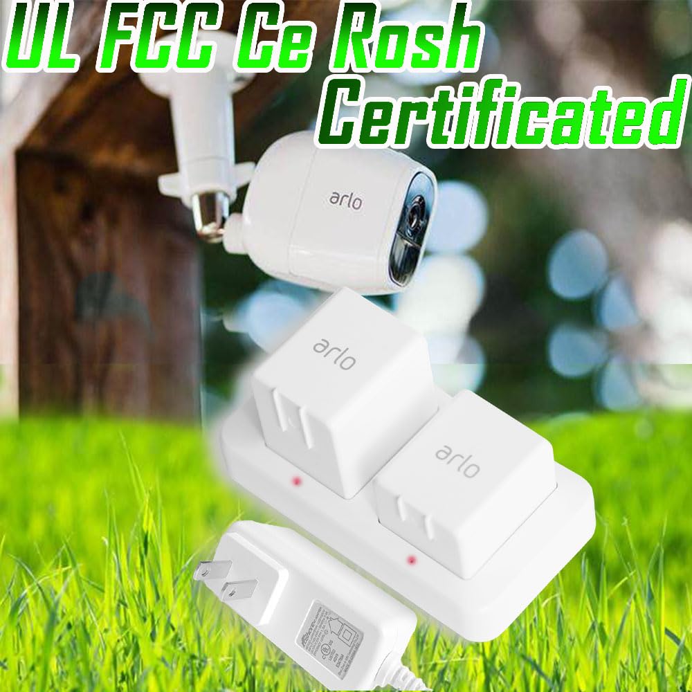 White Dual Slot Camera Battery Charger C55326