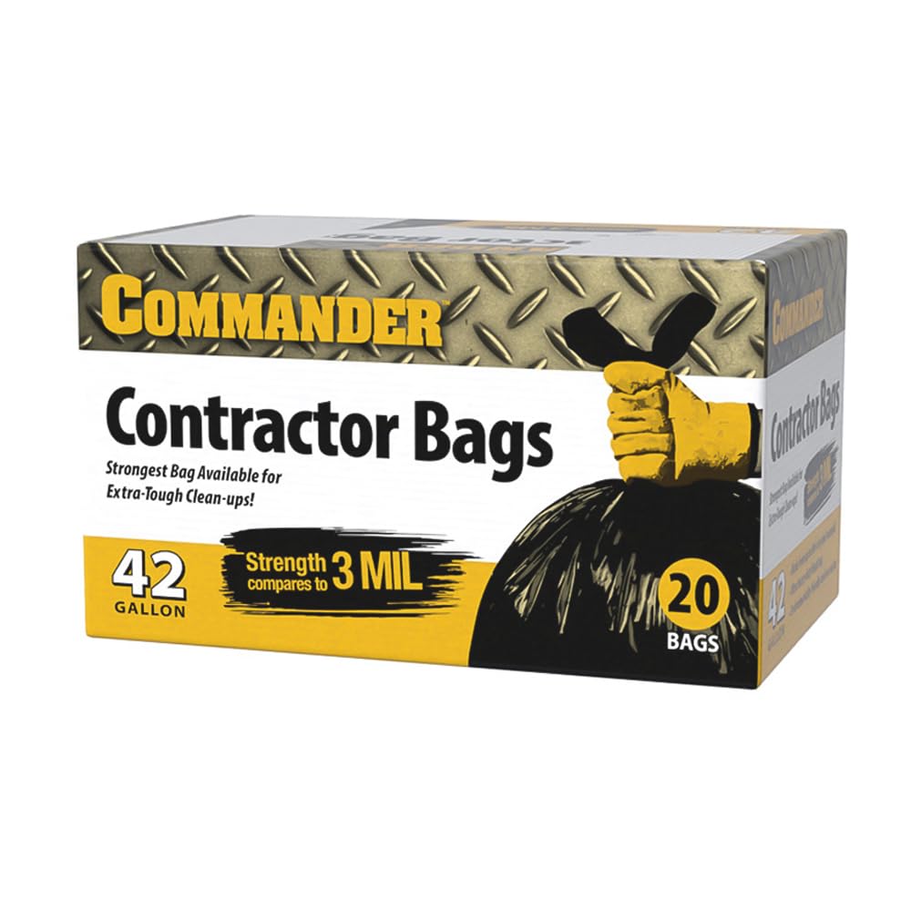42 Gallon Trash Bags with Flap Ties 20 Count N315