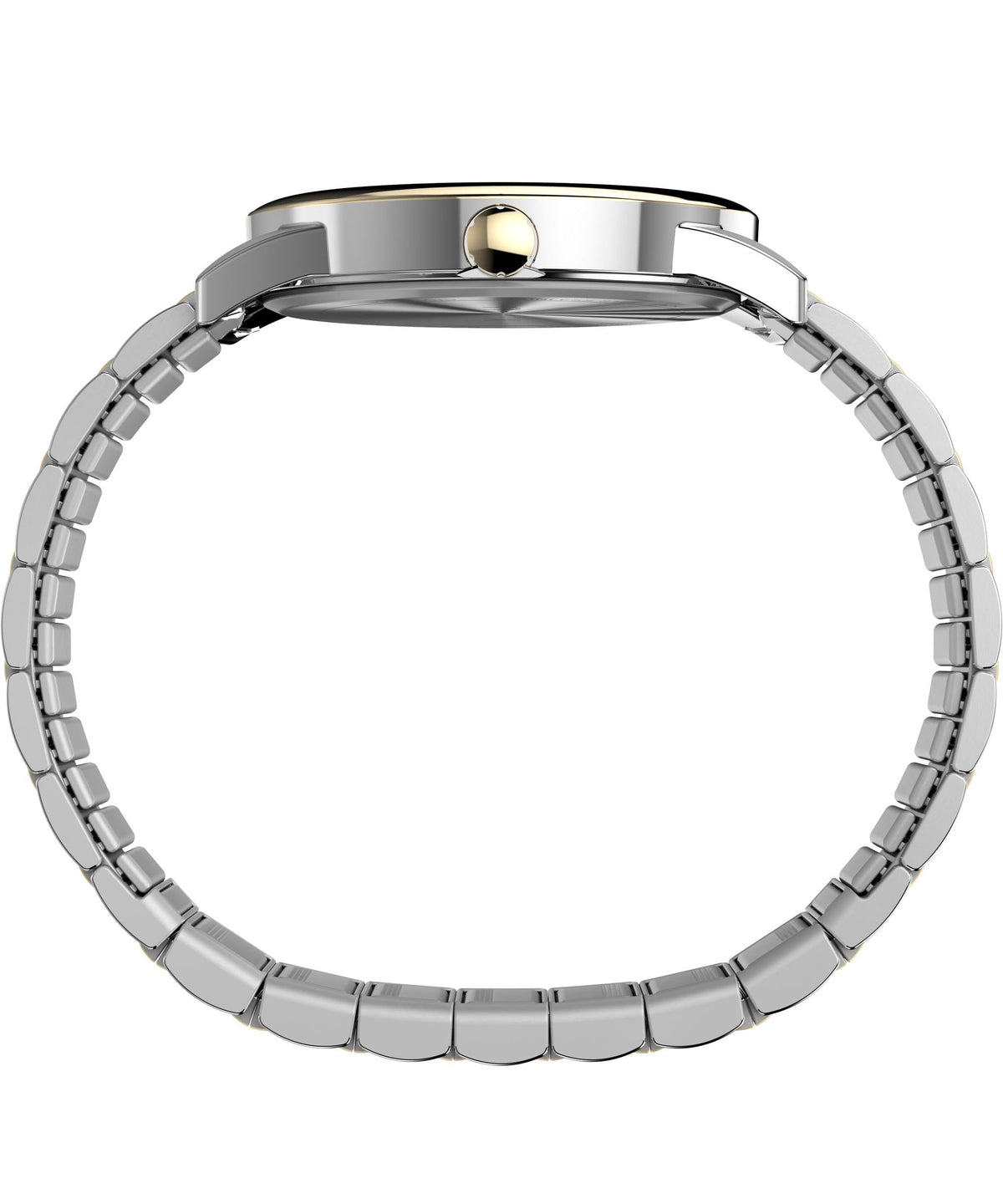 Men's 40mm Watch Two-Tone Expansion Band White Dial T208585