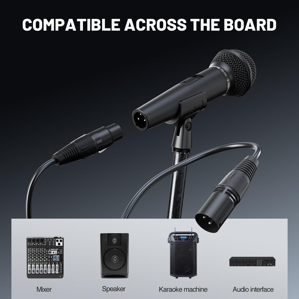 Cardioid Dynamic Wired XLR Microphone with On/Off Switch K6250