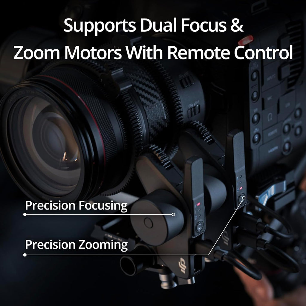 3-Axis Gimbal Stabilizer with Image Transmitter, Focus Pro Motor, Shotgun Microphone X196