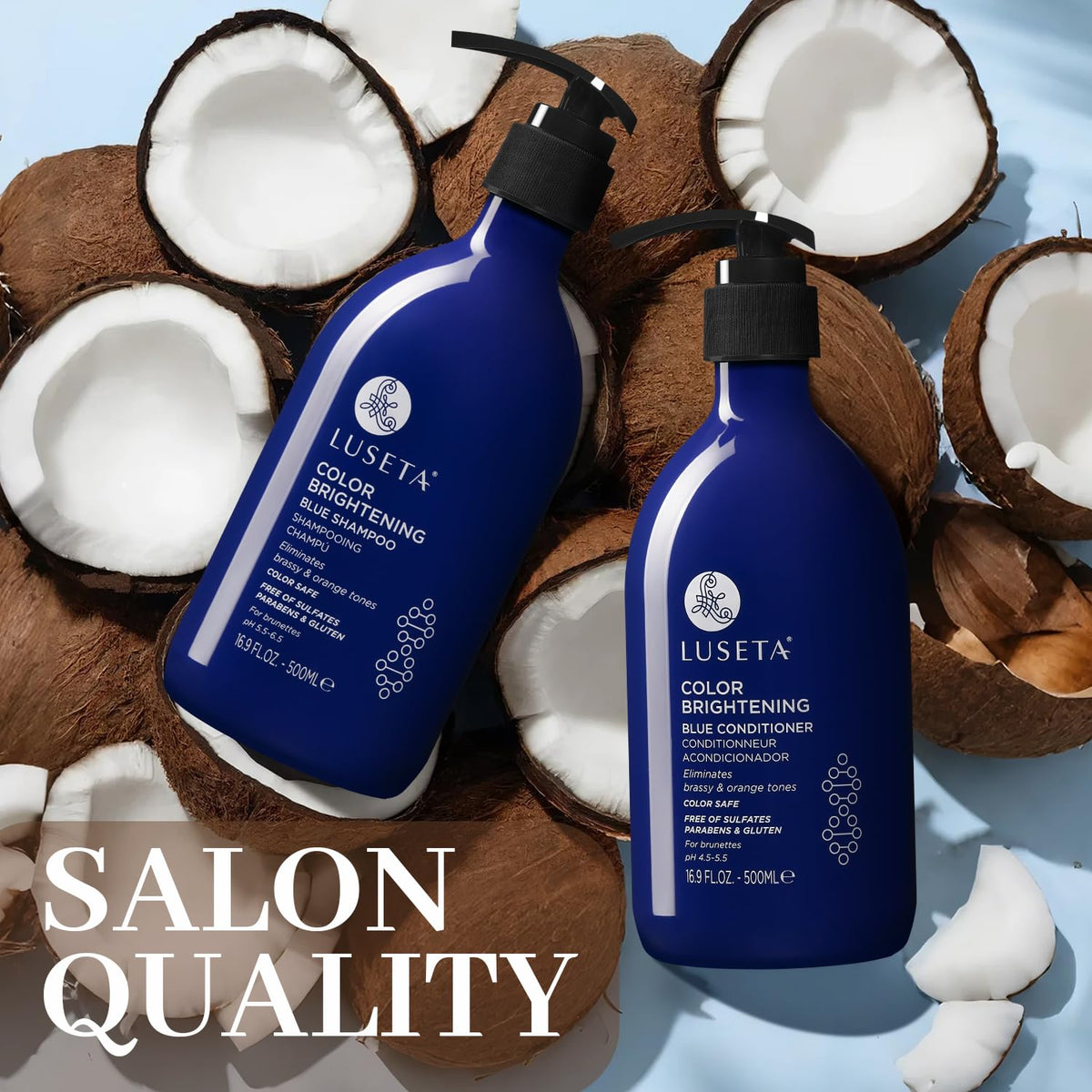 Blue Shampoo & Conditioner Set 2x16.9oz L423