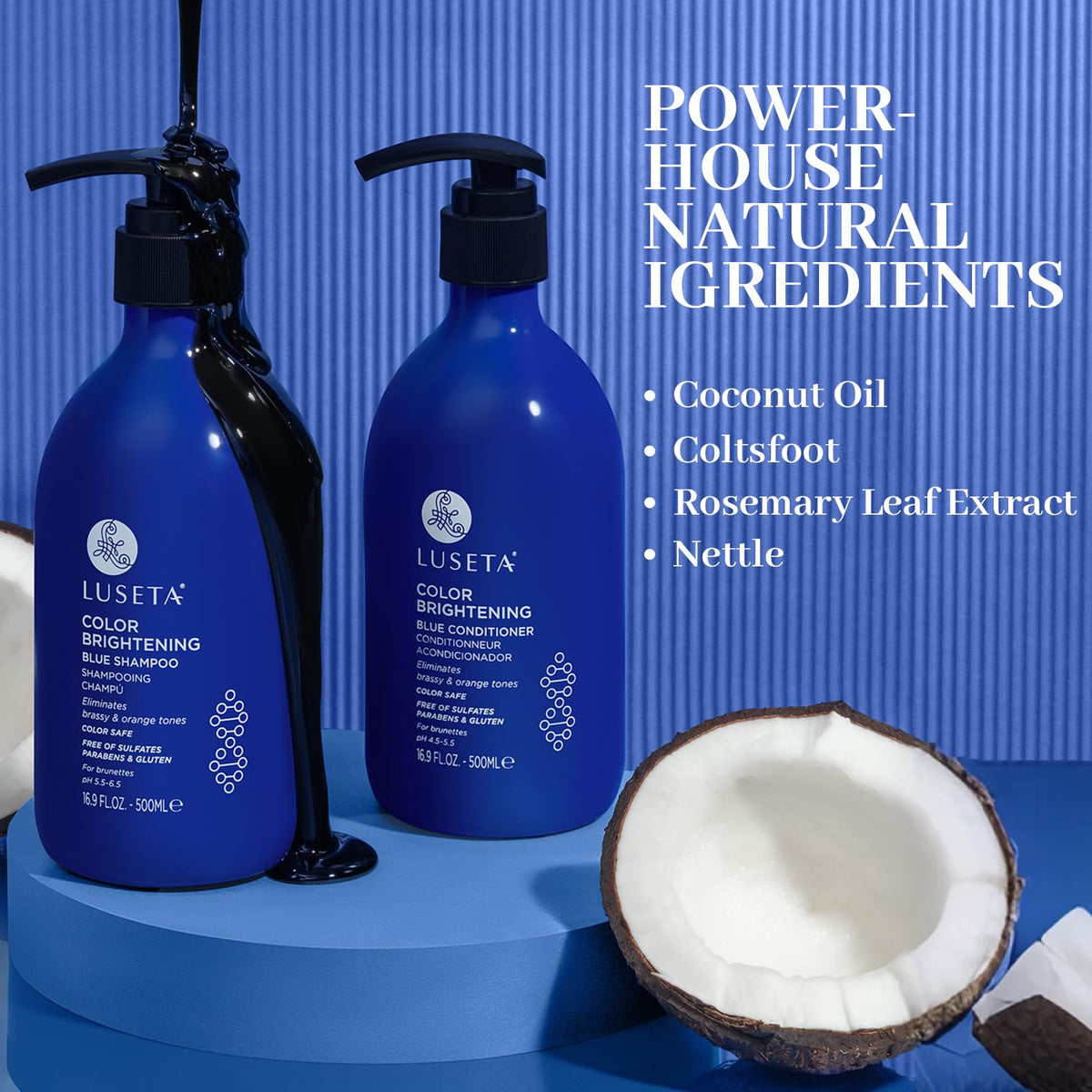 Blue Shampoo & Conditioner Set 2x16.9oz L423