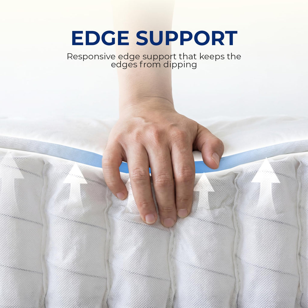 Full Size 10 Inch Hybrid Pocket Spring Mattress B878
