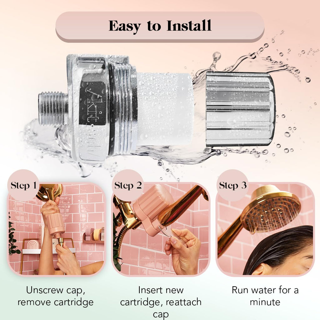 Castor Oil Shampoo + Coconut Oil Conditioner and Shower Filter Bundle H6928