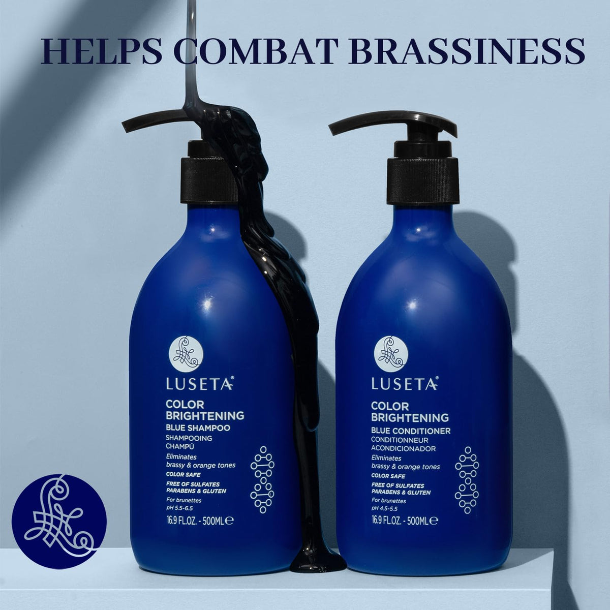 Blue Shampoo & Conditioner Set 2x16.9oz L423