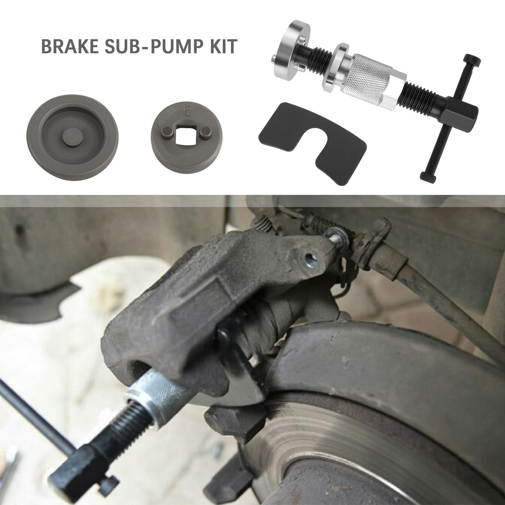 Chrome-Plated Steel 5PCS Brake Caliper Compression Tool Set P714