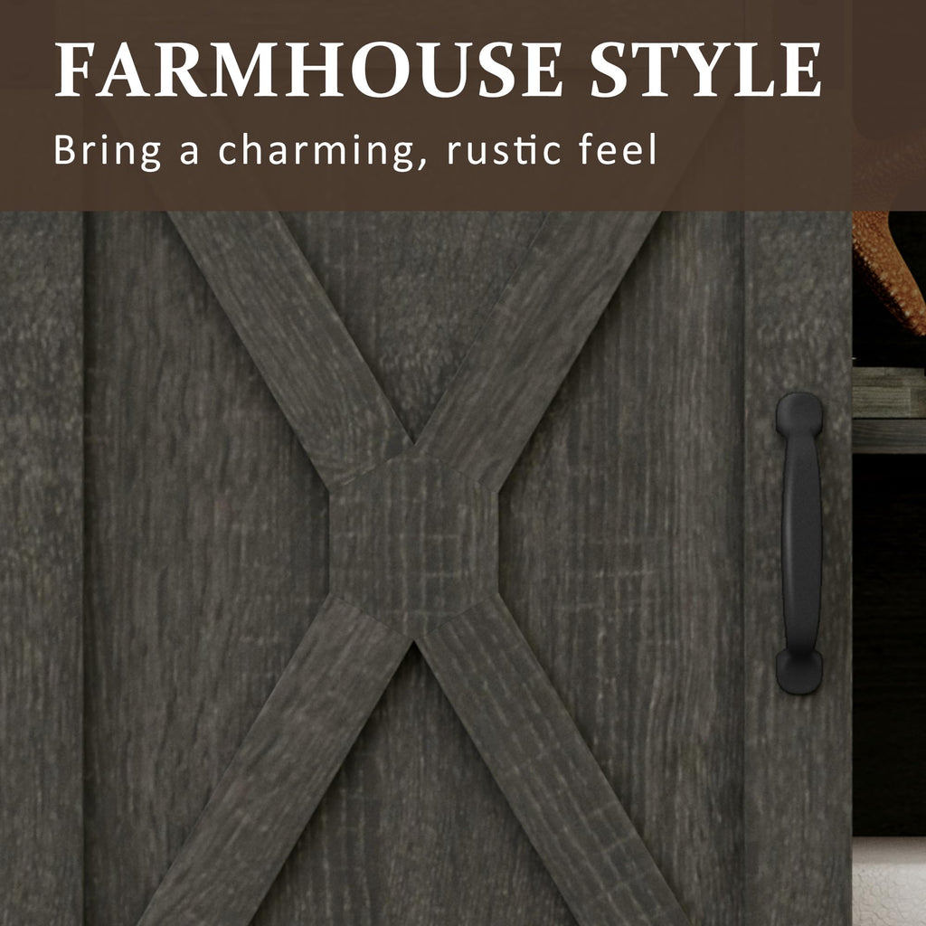 Farmhouse TV Stand for 65+ Inch TV T17501
