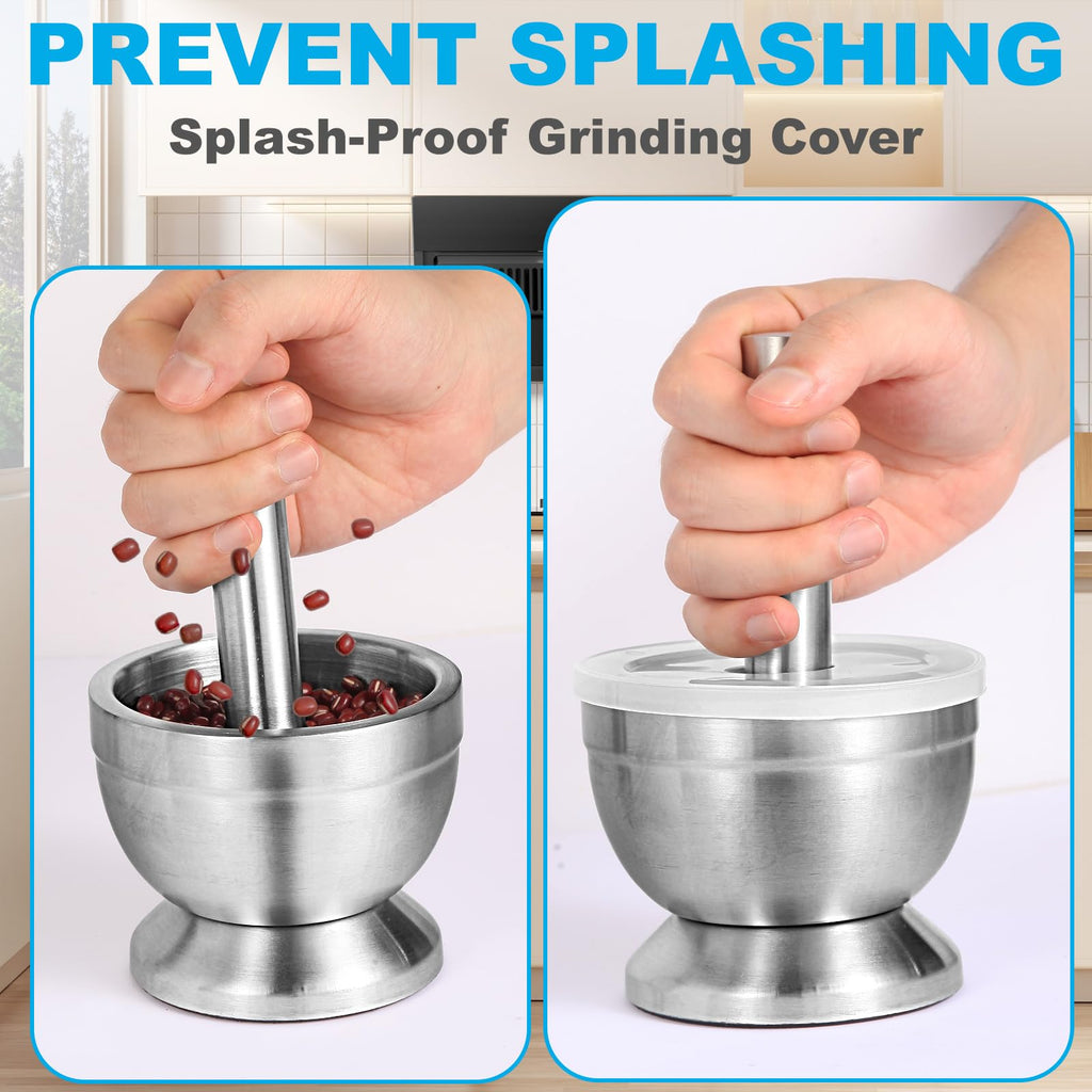 Mortar and Pestle Set Stainless Steel C9751